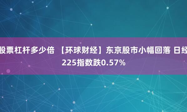 股票杠杆多少倍 【环球财经】东京股市小幅回落 日经225指数跌0.57%